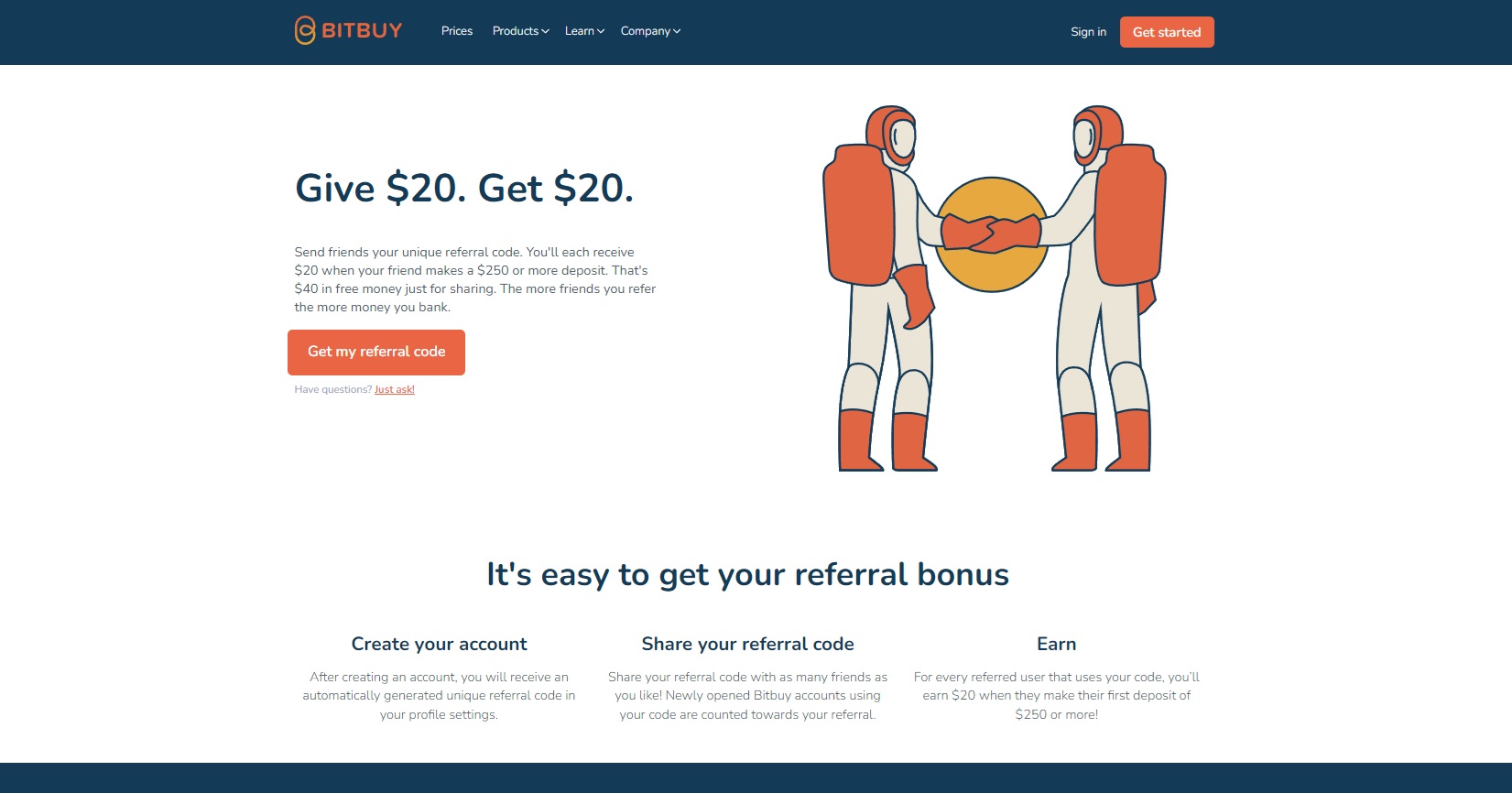 Coinberry referral signup page